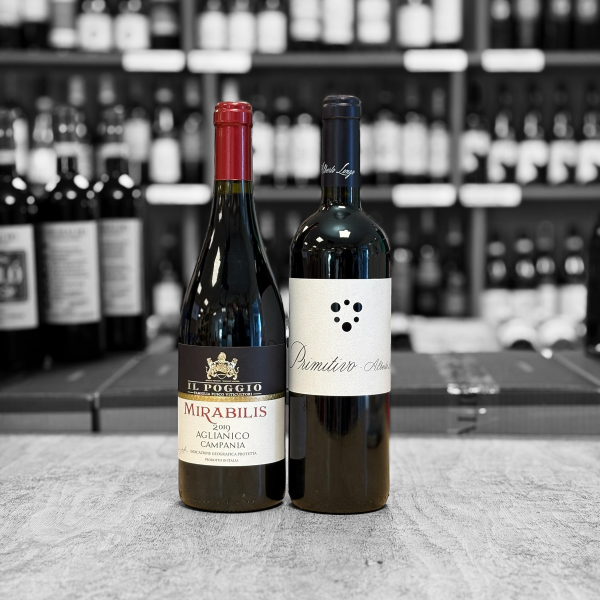 2 fl. Italienske vine  – rød/hvid/rosé