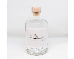 Gin NO. 55 m. Illustration af Lillebæltsbroen