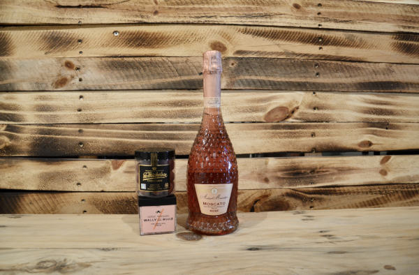 Moscato Rosé m. chokolade & vingummi