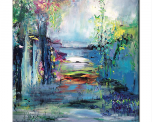 Plakater “Flora notes” af lokal kunstner Tina Asmussen fra Galleri Jon