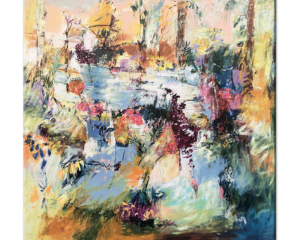 Plakater “One big world in a small world” af lokal kunstner Tina Asmussen fra Galleri Jon