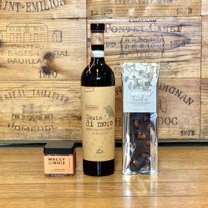 Den Veganske m. rødvin, chokolade & vingummi