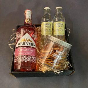 Gavekurv m. Rabarber Gin & Tonic