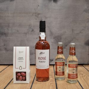 Port-tonic drinkskit med rosé portvin