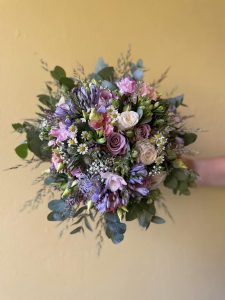 Feminin med rosa og lilla