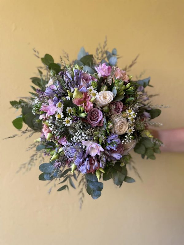 Feminin med rosa og lilla