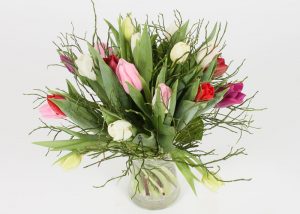 Buket med tulipaner