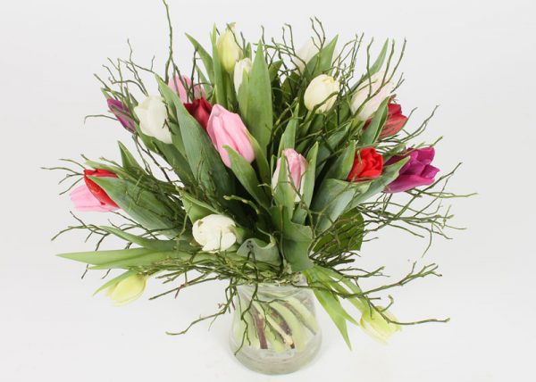 Buket med tulipaner