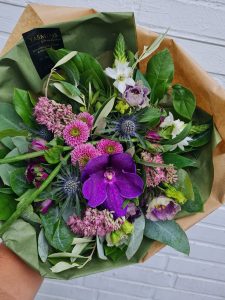 Buket i violette farver
