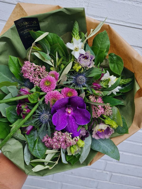 Buket i violette farver