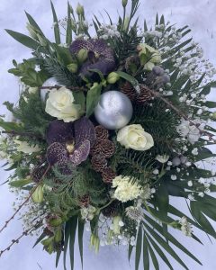 Smuk julebuket Hvid/grønt