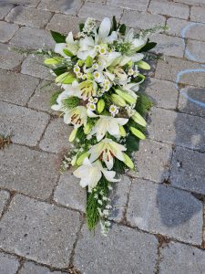 Bårebuketten til den sidste hilsen