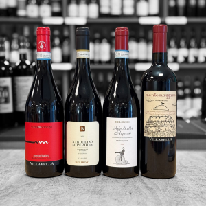 4 fl. italienske vine – rød/hvid/rosé