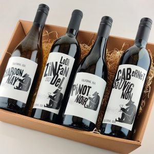 Vinkassen m. rød & hvid