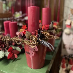 Juledekoration med lys